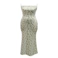thumbnail image 4 of Robe Longue Maxi Sans Manches à Bretelles Spaghetti Découpée à Imprimé Floral pour Femmes, 4 of 7