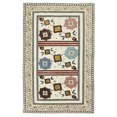 thumbnail image 1 of Casavani Handmade Cotton Area Rug Bohemian Beige Hallway Stair Runner Rug 4x10 feet, 1 of 5
