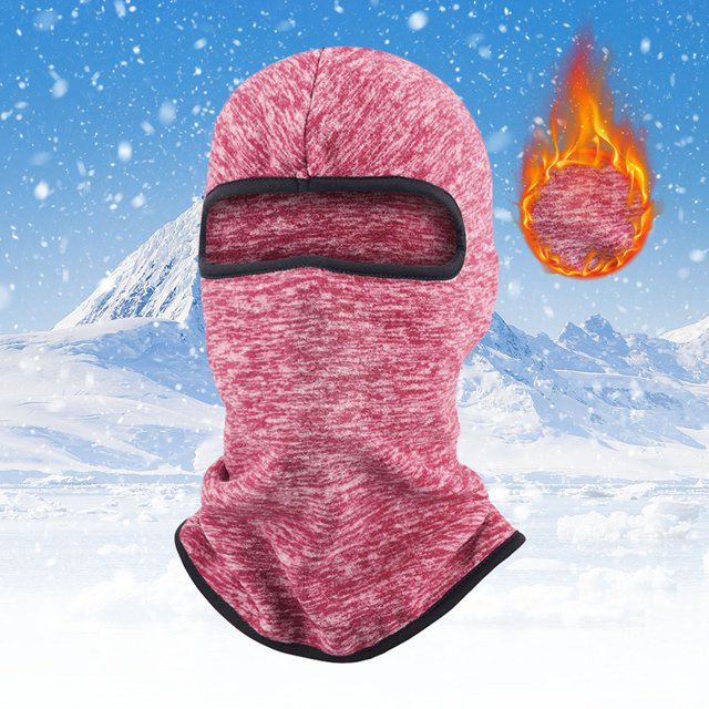 Winter Fleece Balaclava Face Mask, Thickened Warm Windproof Ski Mask for Cold Weather, Breathable Motorcycle Riding Cover for Snowboarding, Cycling and Outdoor Winter Sports
