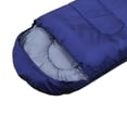 thumbnail image 3 of Sac de Couchage Enveloppe Imperméable 3 Saisons avec Sac de Compression 0,7 kg - 0,7 kg - Bleu Marine, 3 of 7
