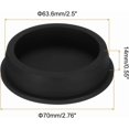 thumbnail image 2 of High temperature silicone plug, mounting diameter 63.6 mm/2.5 inch, black, square size_name, 2 of 6