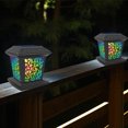 thumbnail image 4 of Solar Post Lights Outdoor Fence Cap Light For Posts Patio Garden Decoration White Lighting Black，Lighting Solar Outdoor Post Cap Lights Light For Fence, 4 of 9