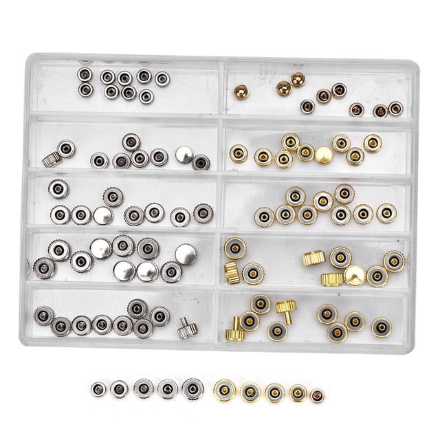 Different Sizes Watch Crown Parts, Watch Crown Parts Replacement, Long Service Time Watch Repairing Worker For Watchmakers