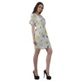thumbnail image 4 of Moomaya Robes Décontractées pour Femmes Courtes Imprimées Robe Fluide à Col en V pour Femmes Grande Taille, 4 of 6