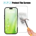 thumbnail image 4 of 0.33mm Ultra-Thin Corning Tempered Glass Screen Protector for iPhone 15 Plus (6.7 inches) - 2.5D Curved Edge, Full Screen Coverage, Scratch & Impact Resistant with Smooth Touch Experience and, 4 of 6