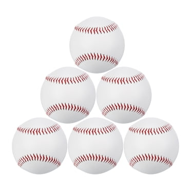 Unique Bargains 9 Inch Baseball Baseballs Bulk Practice Training Baseball Unmarked Baseballs, 6 Pack