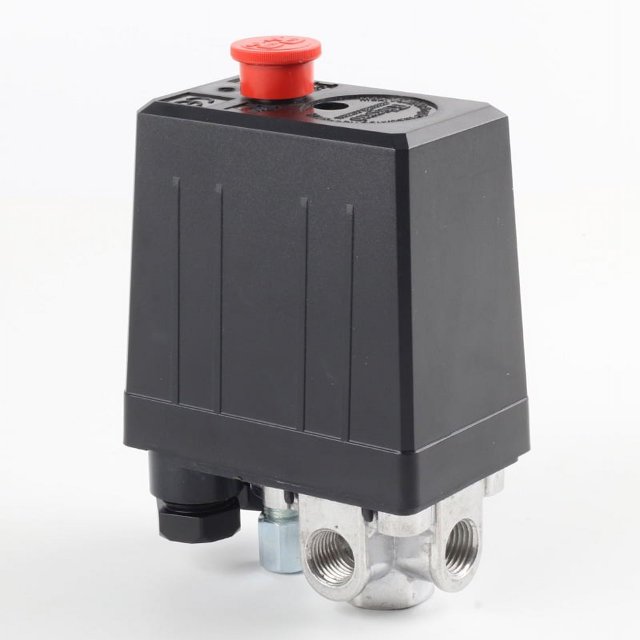 Jinsinto Compresseur d'Air Pressostat avec 4 Sorties Pressostat Soupape de Commande Pièces de Compresseur