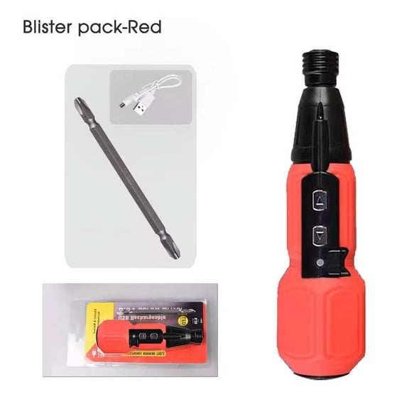 Rechargeable Screwdriver with LED Lights Electric Tool for Home DIY Projects USB Charging Fast and Efficient Includes Handle and Tool Bar for Versatility