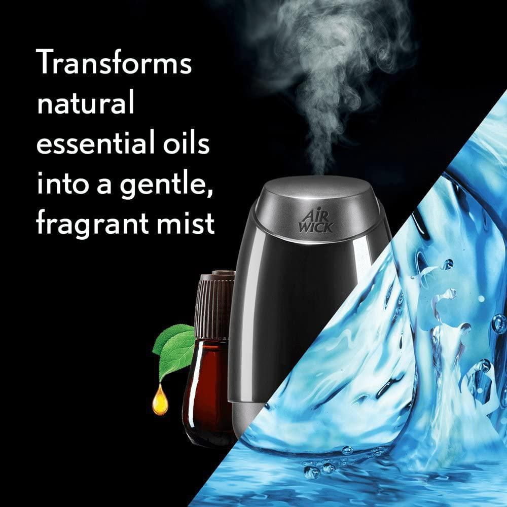 Ensemble de diffuseur d'huile parfumée Air Wick Essential Mist, Vanille, 1 diffuseur + 1 recharge, 1 unité