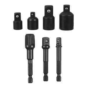 7pcs/set Adaptateur de socket de conversion sans fil de tournevis Adapteur de socquette écrou de forage