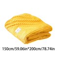 thumbnail image 3 of Popular Home Essentials, Fleece Solid Color Striped Fleece Blanket Coral Fleece Sofa Cover Blanket Air Conditioning Blanket Nap Blanket, 3 of 9