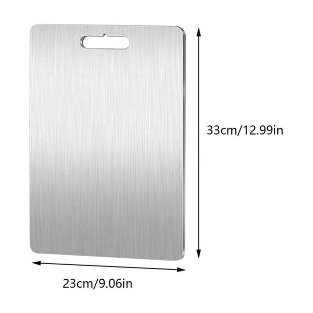 Summer Savings!Titanium Cutting Board,Titanium Cutting Boards for Kitchen,Stainless Steel Food Grade Cutting Boards,304 Stainless Steel Cutting Board for Kitchen,Chopping Board for Meat Vegetables