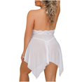 thumbnail image 5 of LSLJS Women's Large Lace Backless Neck Hanging Hollow Out Pjama Set, Lingerie Sets, 5 of 5