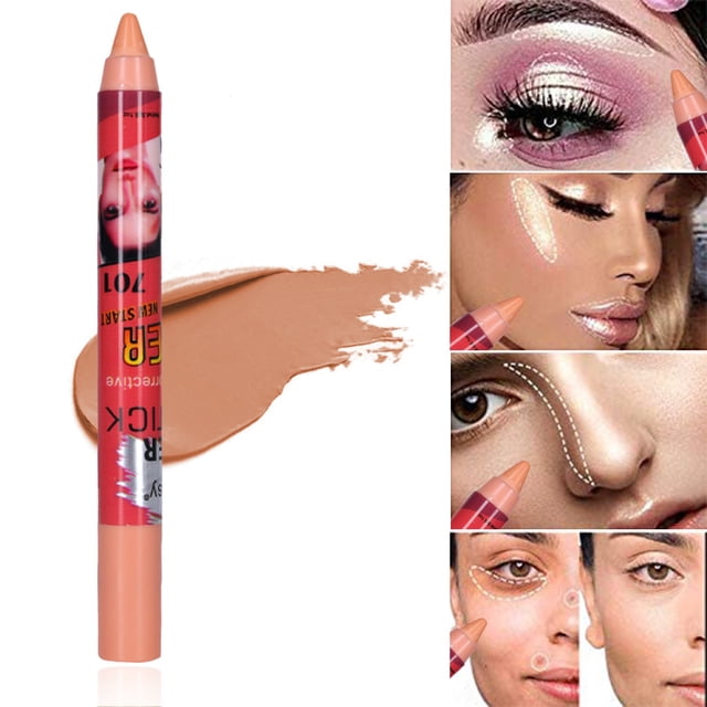 WIFKLSIIPG Concealer Pen Invisible Cover Acne Marks Pore Concealer Highlight Shadow Under Eye Correction Fluid to Help Cover Dark Circles and Blemishes