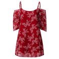 thumbnail image 4 of CEHVOM Robe d'Été Décontractée de Plage à Bretelles pour Femme, Petite, à Imprimé Floral, 4 of 5