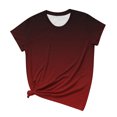 thumbnail image 1 of Birdeem Womens Short Sleeves Print Casual Tops Pullover Blouse T-Shirt, 1 of 1