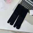 thumbnail image 3 of Chaussettes à Bout en Coton pour Femmes Pratiques pour Randonnée et Déplacements Extérieur et Intérieur Noir, 3 of 8
