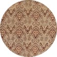 thumbnail image 1 of Ahgly Company Indoor Round Abstract Red Abstract Area Rugs, 3' Round, 1 of 6