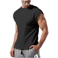 thumbnail image 1 of Timegard Mens Tank Top Cap Sleeve Crewneck Solid Color Shirts Summer Casual Lightweight Basic Tee, 1 of 7