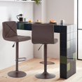 thumbnail image 4 of BestOffice Tabourets de Bar Hauteur Comptoir Ensemble de 2 en Cuir PU Modernes Hauteur Réglable Pivotants Tabourets de Bar Chaise Hydraulique Tabourets de Bar, 4 of 5