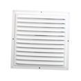 thumbnail image 2 of Grille d'Aération Couverture d'Aération Grille Carrée Alliage d'Aluminium Blanc Couverture de Ventilation Air 25 cm, 2 of 6