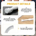 thumbnail image 2 of EcoNesxp 7 Inch Adjustable Sliding Door Security Lock Bar Fixed Window Guard Door Security Device Piece Window Security Bar White, 2 of 5