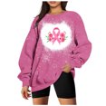 thumbnail image 1 of Penkiiy Chandail pour Femmes Mode Femmes Été Ample Imprimé T-Shirt à Col Rond Manches Longues Blouse Décontractée Rose Vêtements Y2K, 1 of 3