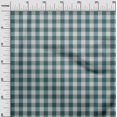 thumbnail image 3 of oneOone Rayon Teal Green Fabric Check Sewing Material Print Fabric By The Yard 56 Inch Wide, 3 of 4
