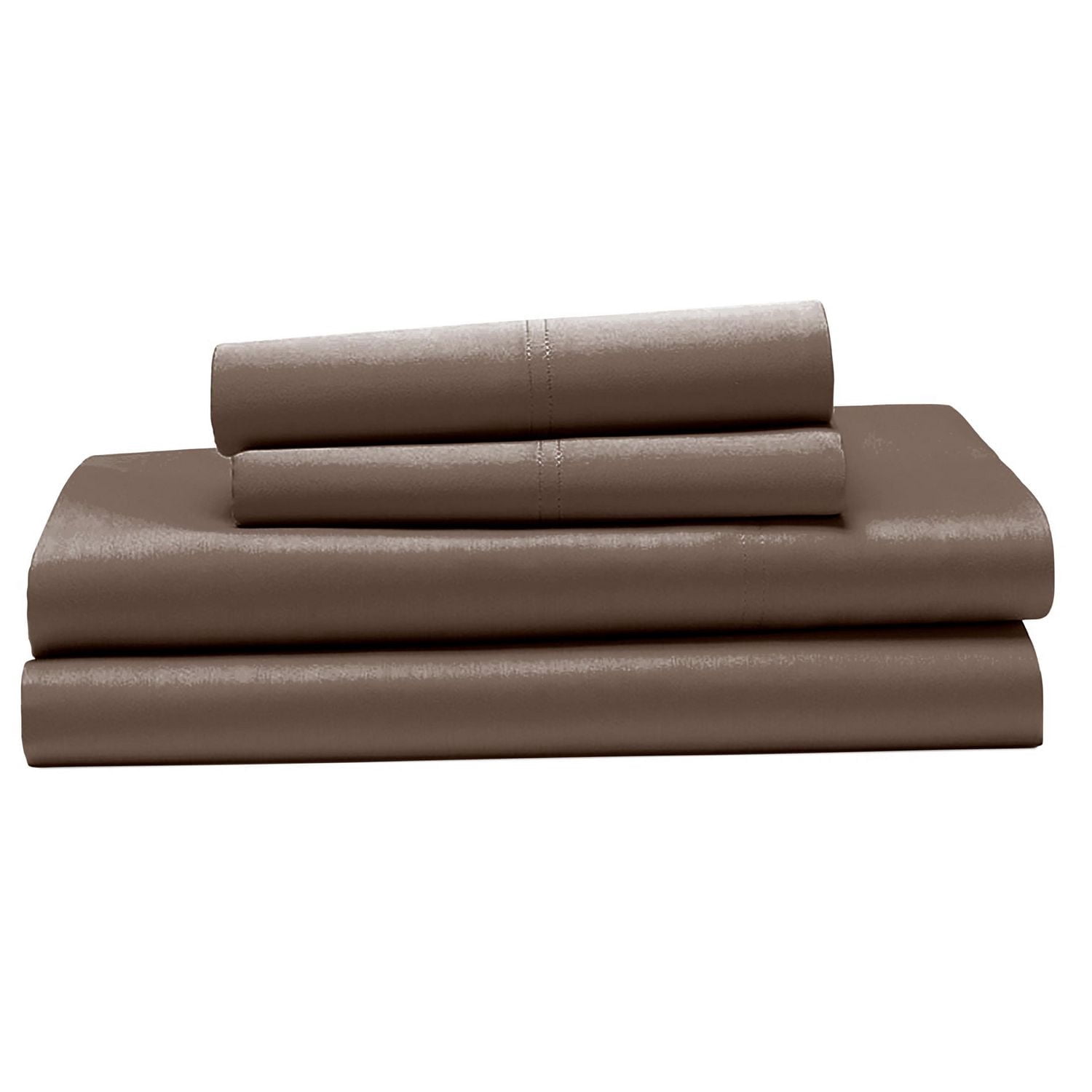 Ensemble de draps 100 % coton à contexture de 400 fils Hometrends, satin de coton