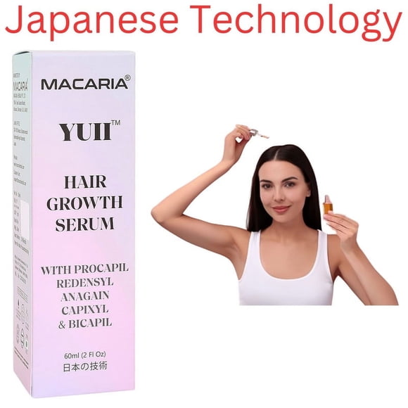 YUII Black Hair Growth Serum for Hair Care For Men & Women | ordinary hair growth serum | fig hair growth serum long hair | hair serum | hair growth serum