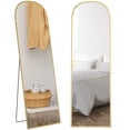 thumbnail image 1 of HOMCOM 64"x20" Full Length Mirror, Free Standing or Wall Mounted, Gold, 1 of 10