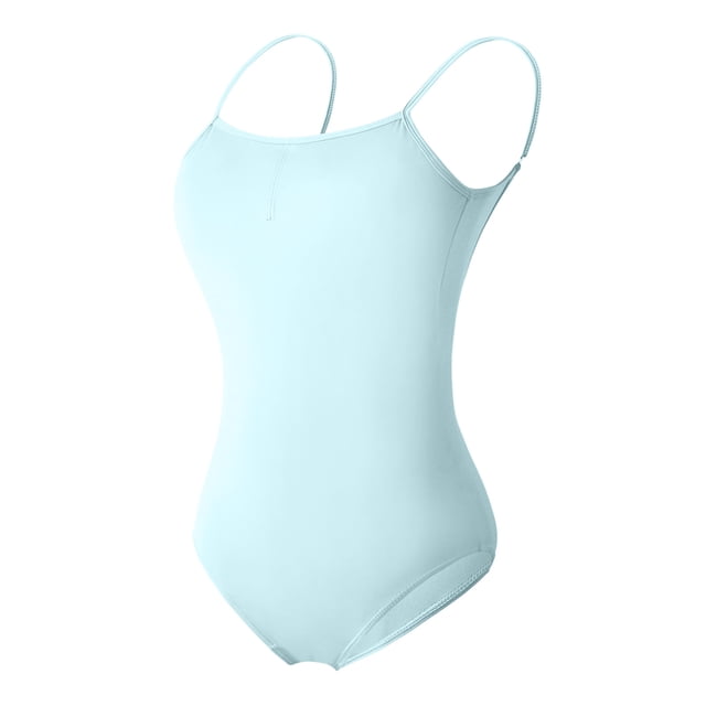 AherBiu Dancing Bodysuits for Women Sleeveless Backless Playsuits Stretchy Slim Comfy Soft Workout Rompers