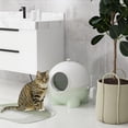 thumbnail image 2 of PawHut Large Cat Litter Box, Enclosed Kitty Litter Box with Lid, Green, 2 of 10