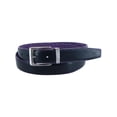 thumbnail image 2 of CTM® Leather Matte Reversible Croc Print Clamp on Buckle Belt, 2 of 5
