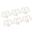 thumbnail image 1 of Estink Mini Pinces à Papier en Forme de Fleur, Or, 100 Unités, 1 of 8