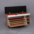 thumbnail image 1 of SOCE012 - Craftsman Shoe Storage bench with Long Bench Seat, 1 of 8