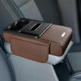 thumbnail image 1 of DYNWAVECA Car Armrest Box Mat Auto Interior Accessories Arm Rest Storage Box Console Organizer Car Organizer Front Seat for Trucks coffee, 1 of 10