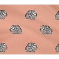 thumbnail image 4 of oneOone Cotton Flex Fabric Elephant Block Printed Fabric 1 Yard 40 Inch Wide, 4 of 4