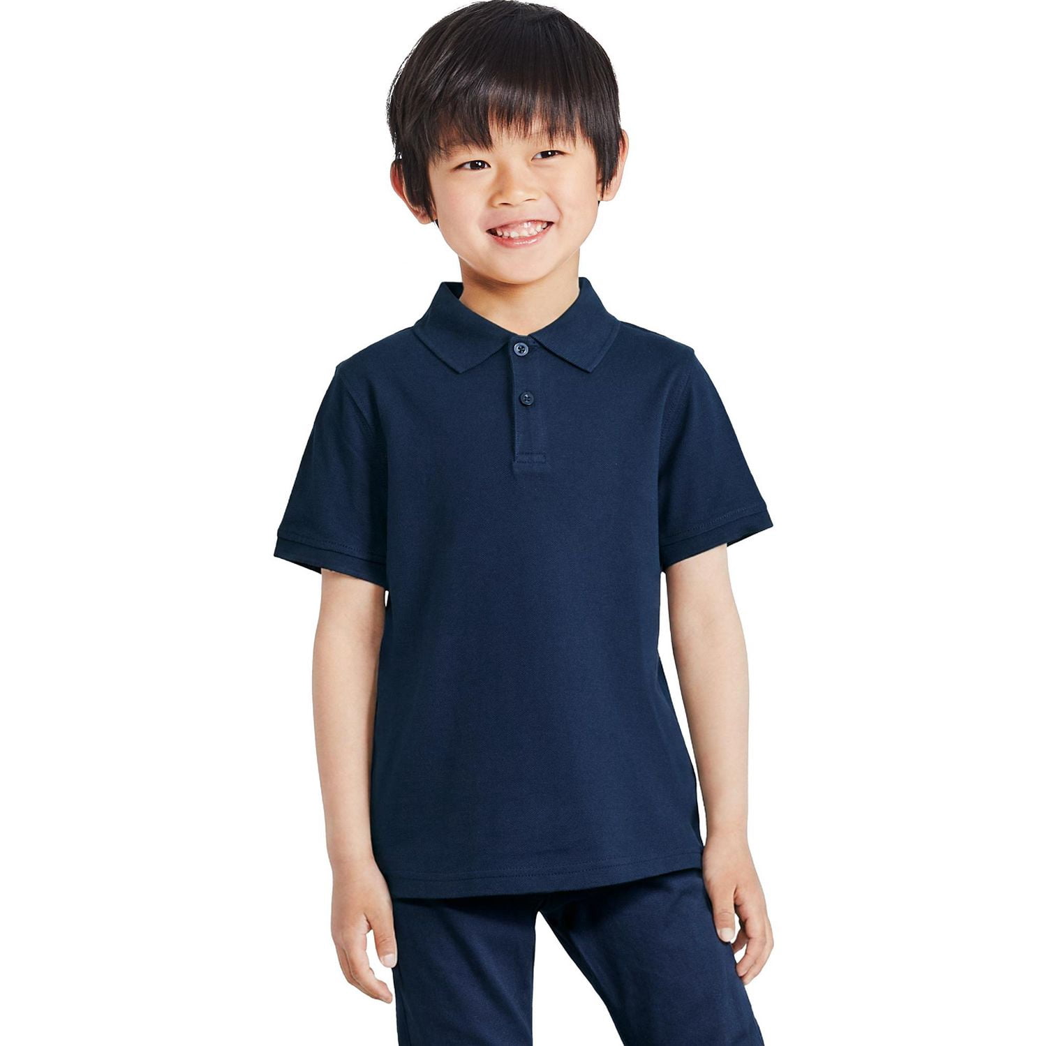 Lot de 2 polos d’uniforme à manches courtes George pour garçons