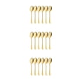thumbnail image 4 of Youkk Ensemble de 6 Pcs Cuillères de Service Durables en Acier Inoxydable Ensembles pour Acier Inoxydable Durable Ensemble Cuillères en Acier Inoxydable Doré 3Ensemble, 4 of 6
