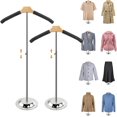 thumbnail image 1 of Fumingpal Adjustable T Shirt Display Stand - Easy to Assemble | Adjustable Height - Shirt Racks for Clothing Dress Garment Coat Retail, Height 16-27.9 Inch (2 Pcs), 1 of 7
