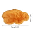 thumbnail image 3 of TIELUTT Imitation Wool Carpet Living Room Shag Carpet Oval Bedroom Machine Washable Floor Mat Fuzzy Blanket Hot Hands Blanket Sized Throw Blanket Large Area Rug South Blanket Throw, 3 of 4