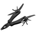 thumbnail image 3 of Black Multi Purpose Stainless Steel Pliers Screwdriver Bit Retractable Knife Outdoor Mini Folding Plier, 3 of 14
