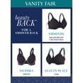thumbnail image 3 of Vanity Fair Womens Beauty Back Full Figure Underwire Bra, 44DD, Steele Violet, 3 of 6