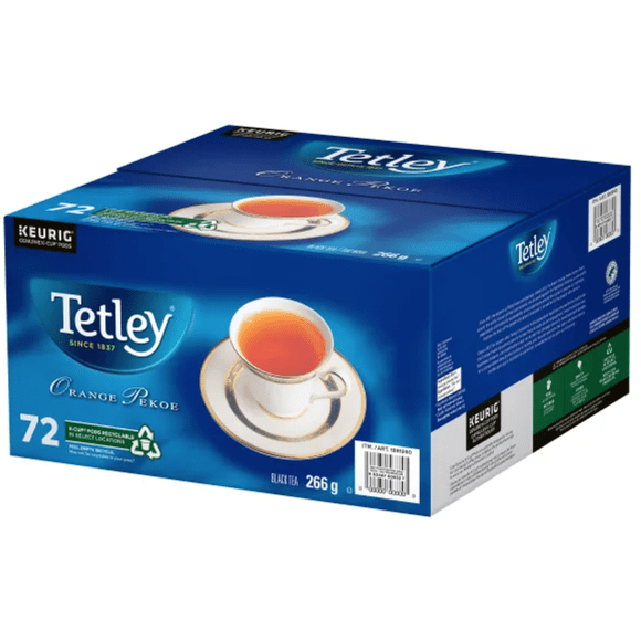 Tetley Thé Orange Pekoe Capsules K-Cup – 72 Unités