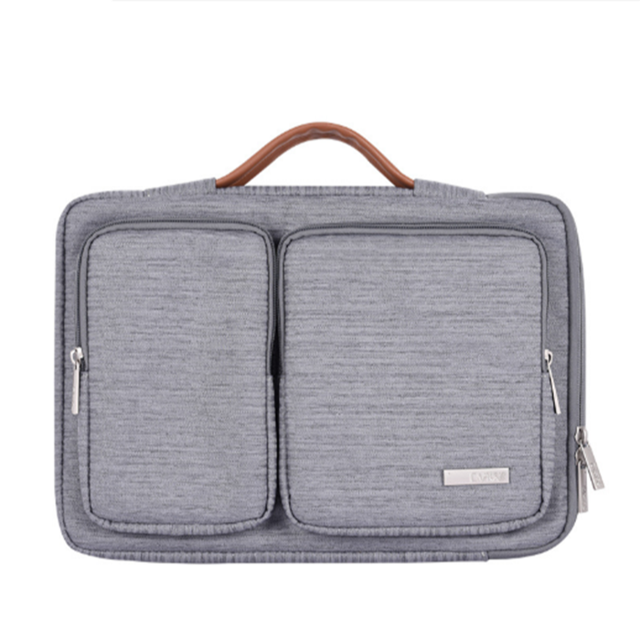 360° Protective Laptop Shoulder Bag Sleeve Case for 13 Inch New MacBook Pro Touch Bar 2016-2020 | Surface Book 3 2 | MacBook Pro Retina 2012-2015 | 13" HP Acer ASUS Computer, Gray