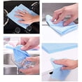 thumbnail image 2 of Disposable Dish Cloth, J Cloth, Reusable Cleaning Cloth Disposable Heavy Duty Dish Towels Dish Cloth Reusable Kitchen J Clothes 60 Count 11.9"X23.7" Blue Absorbent, Fast Dry, 2 of 6