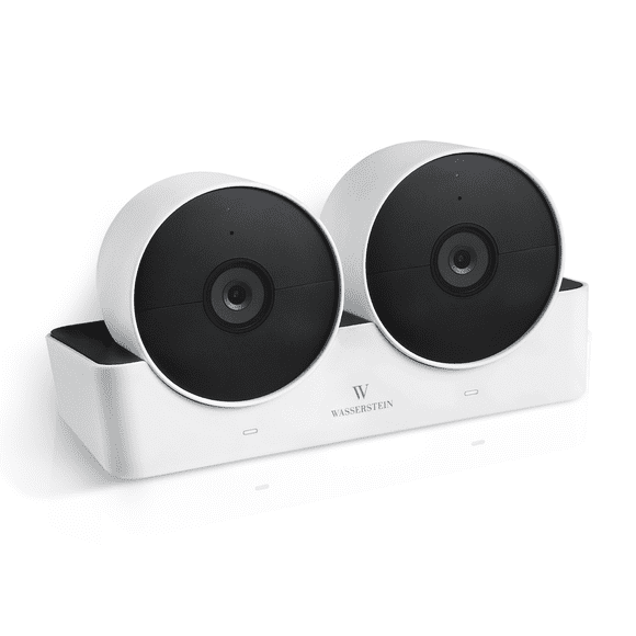 Wasserstein Charging Station Compatible with Google Nest Cam (Battery) - Dual Charging Slot for Nest Cam