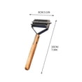 thumbnail image 3 of HHBEAUTY Pet Dematting Comb for Dogs and Cats with Wood Handle, Deshedding Undercoat Rake for Dogs with Stainless Steel Blades, Dog Comb for Detangling Thinning and Shedding, All Hair Types, 3 of 6