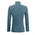 thumbnail image 5 of Pitauce Chandail de Base Ajusté pour Femmes Automne Hiver à Col Roulé Décontracté en Tricot Chandails Extensibles Chandail Décontracté Jumper Hauts, 5 of 5